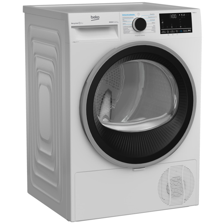 [C5859]  SUSZARKA  BEKO B5T68243WPB 8 KG  IronFinish Silnik Inwerterowy 